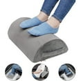 thumbnail image 1 of Ergonomic Foot Rest Footrest Cushion Under Desk with High Rebound Ergonomic Foam Non-Slip Half-Cylinder Footstool Footrest Ottoman for Home Office Desk Airplane Travel (Grey), 1 of 8
