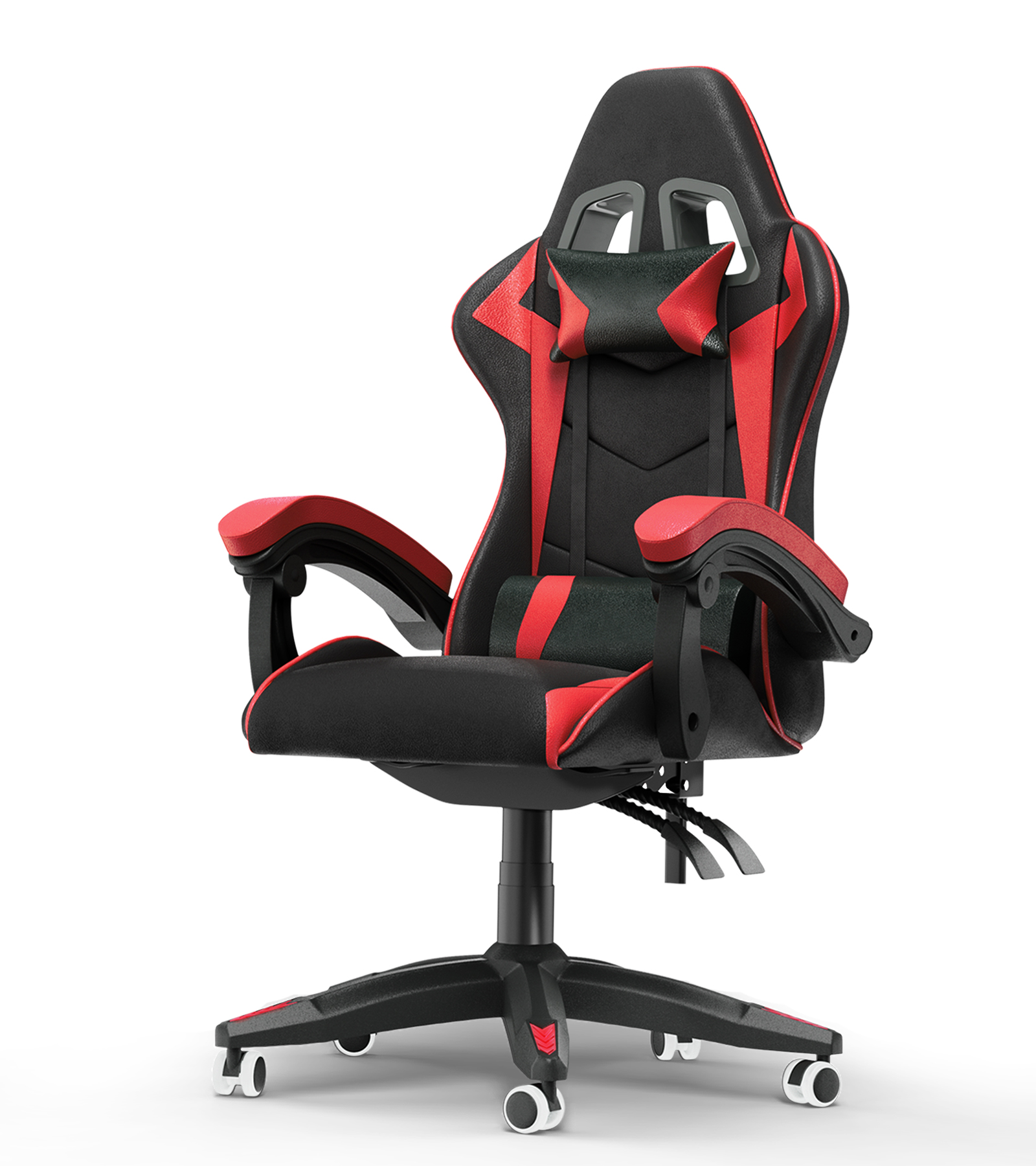 Hanover Commando Ergonomic Gaming Chair in Black and Red with