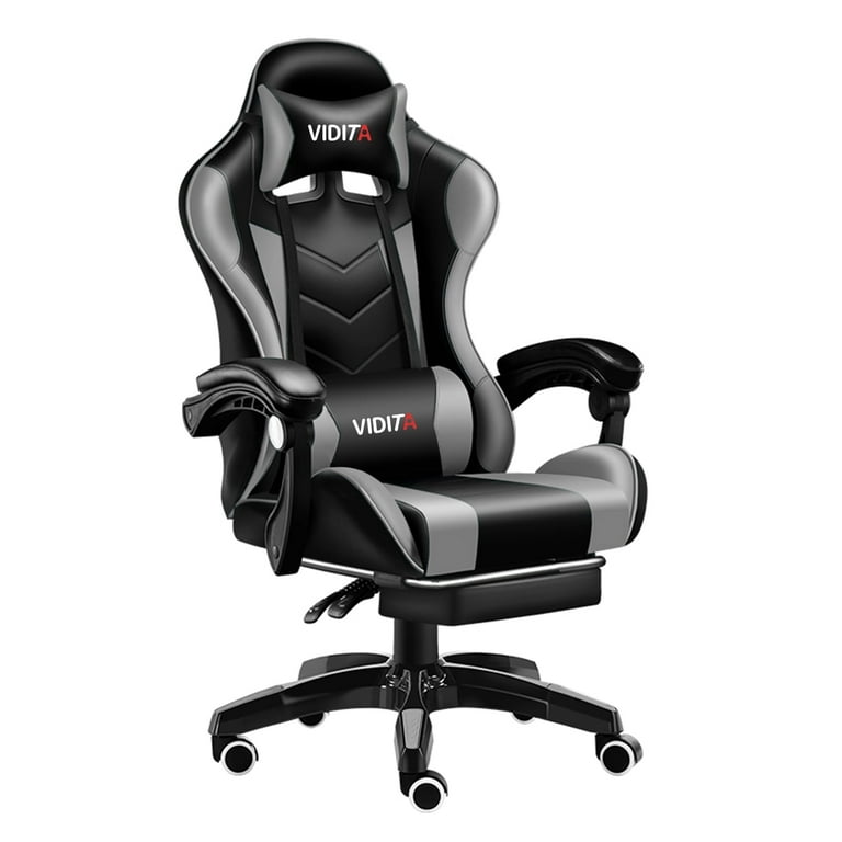 Ergonomic High Back Gaming Chair with Lumbar Support and Footrest