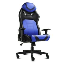 Bigzzia Ergonomic Gaming Chair High Back Adjustable Headrest Lumbar Support Faux Leather for Office and Gaming Walmart