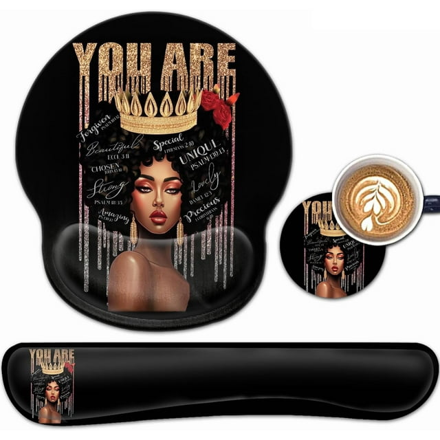 Ergonomic Gaming Mouse Pad Wrist Support And Memory Foam Keyboard Wrist