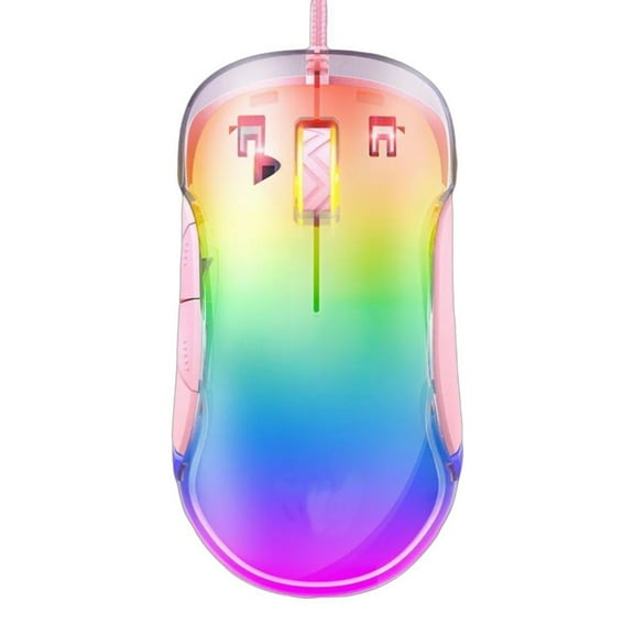 Ergonomic Gaming Mouse with Customizable Lighting and High Precisions Optical Sensors for All Round Use