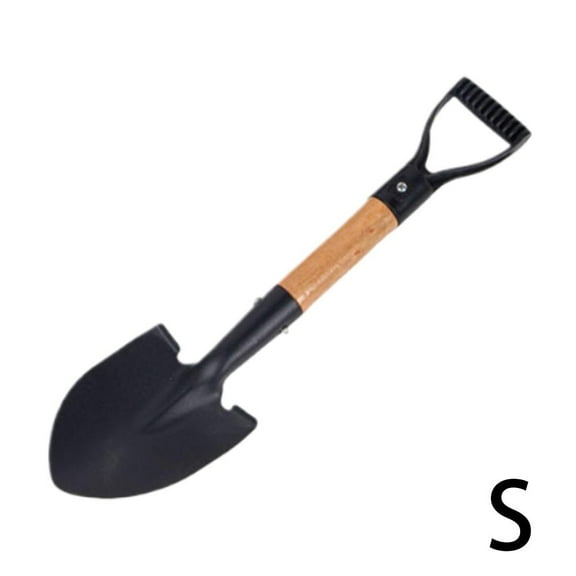 Ergonomic Garden Shovel Tool - Anti-Slip Steel Wood Handled Spade for Soil Digging, Transplanting & Outdoor Planting Work