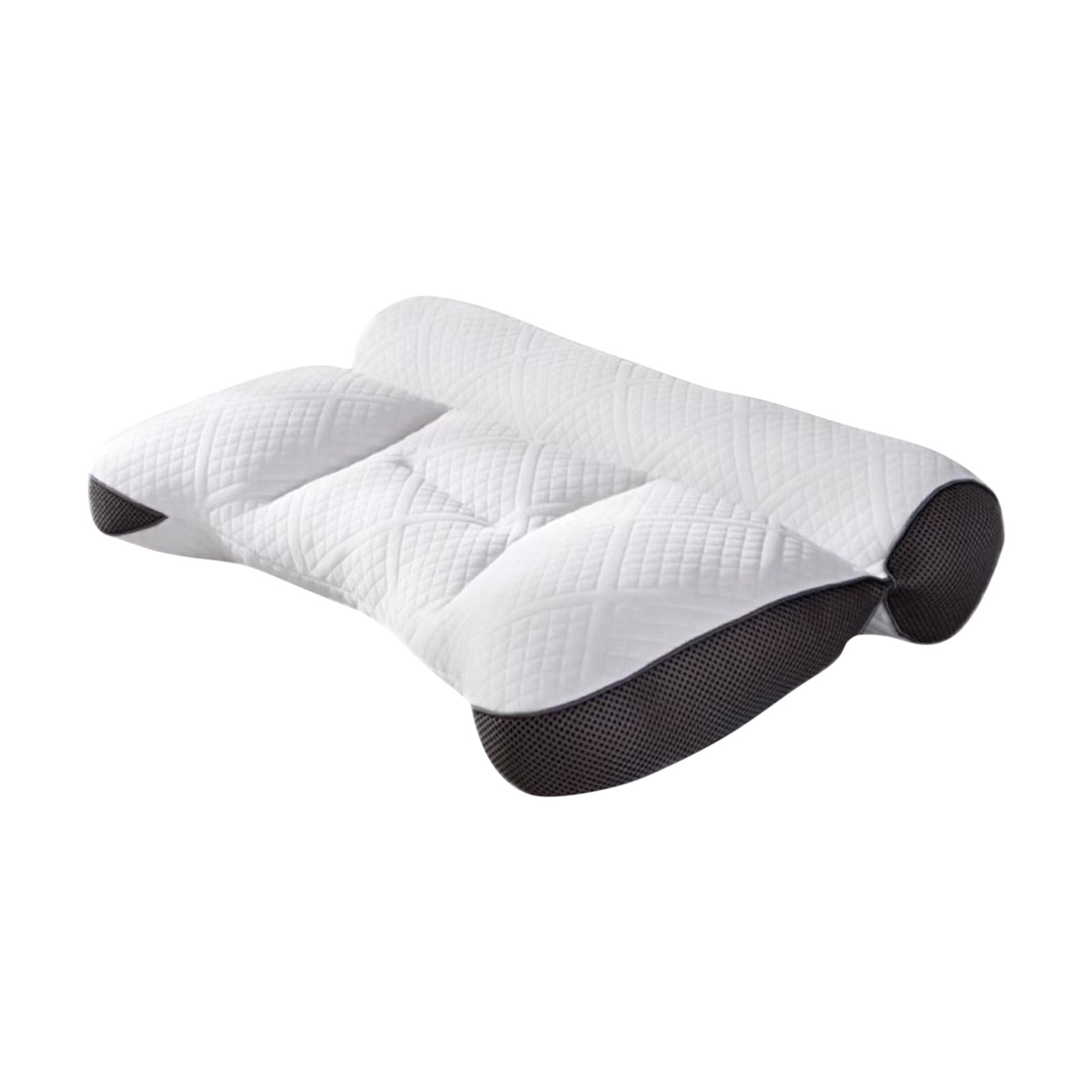 Ergonomic Goose Down Pillow,Sleep Enhancing Cervical Support Comfort Goose Memory Foam, Sleep Aid Neck Pillow for Side Back Stomach Sleeper Adults Contour Orthopedic Bed for Back Foam (Coffee)
