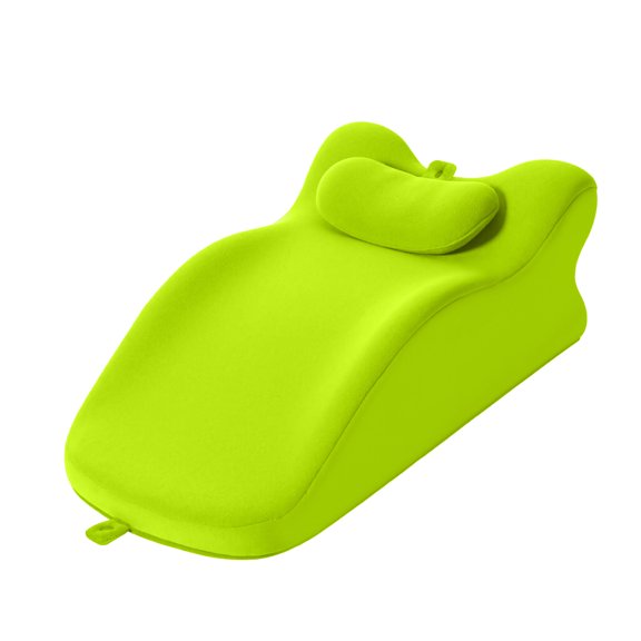Wedge Pillow for Bed, Ergonomic Memory Foam Leg & Knee Support Pillow, Multi-Functional Back Rest for Sitting, Sleeping, and Acid Reflux Relief  Green