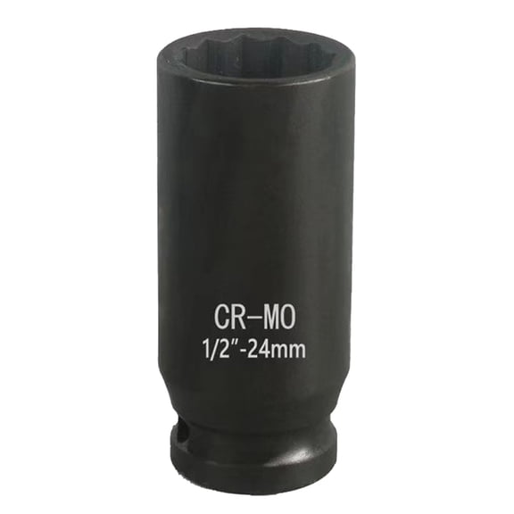 Ergonomic Grip 12 Point Socket 1/2inch Drives Deeply Spindles Axles Nut Impact Socket 12 Point Impact Socket Repair Tool