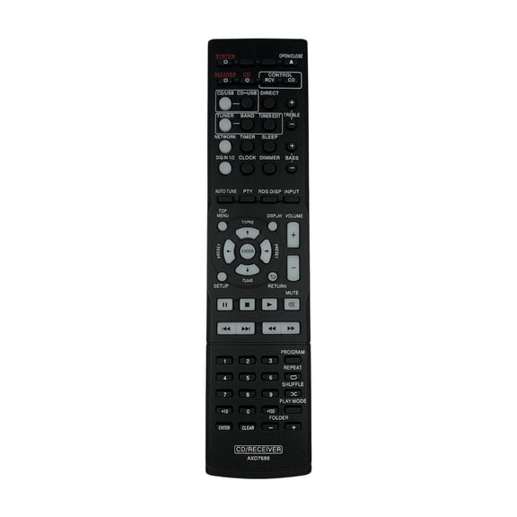 Ergonomic Grip Remote Control ABS Build and Energy Saving Technology Suitable for AXD7688 Family Entertainment Use