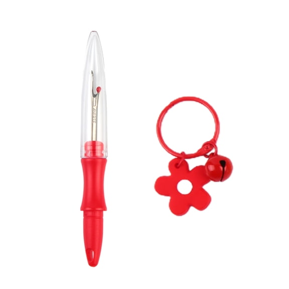 Ergonomic Grip Seam Large Thread Remover-Stitch with Flower Keychain for Sewing Crafting Needle Work