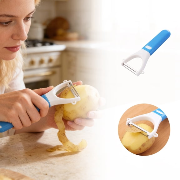 Ergonomic Stainless Steel Multi Function Fruit Potato Peeler Rust Resistant Easy Clean Compact Kitchen Prep Gadget