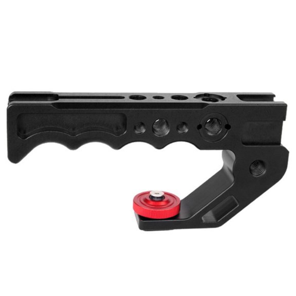 Aluminum Alloy Camera Handle Cage Handle with Ergonomic Grip Feeling Built-in Double Cold Shoe Interfaces
