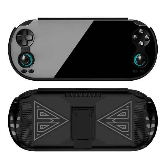 Ergonomic Hand Grip Protective Case for ANBERNIC RG VITA PRO /RG VITA, TPU Soft Sleeve Cover Shockproof Protector, Comfortable Grip Case with Kickstand for RG VITA PRO /RG VITA Game Console