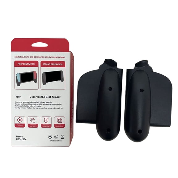 Ergonomic Handheld Console Hand Grips, Split Left Right Grip Pair with Anti Slip Panels for Longer Game Play Time and Comfortable Control