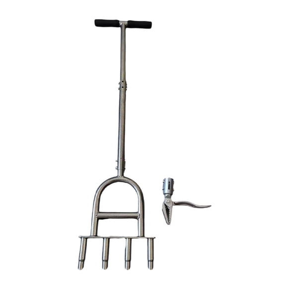 Ergonomic Handheld Digging Tool And Weed Puller Set Made From Carbon Steel