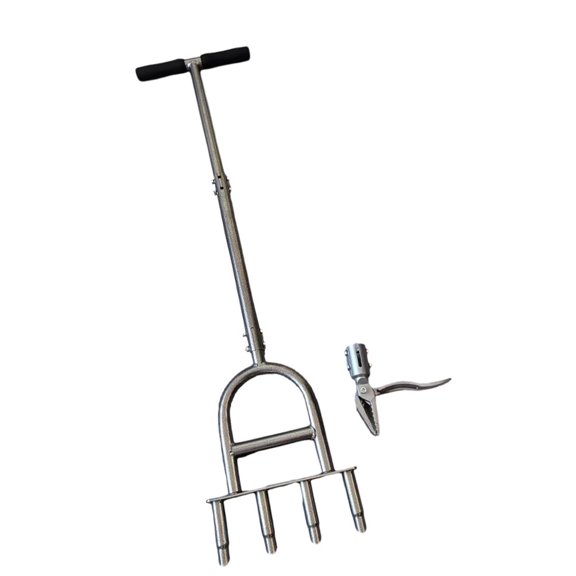 Ergonomic Handheld Digging Tool And Weed Puller Set Made From Carbon Steel