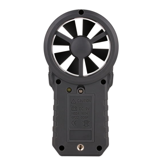 Ergonomic Handheld Digital Anemometer Monitoring Double Parameters Wind Speeds and Temperature for Professional Application