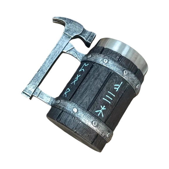 Ergonomic Handle Beer Stein Thermal Insulated Stainless Steel Liner Drinking Cup Practical Drinkware For Barbecues