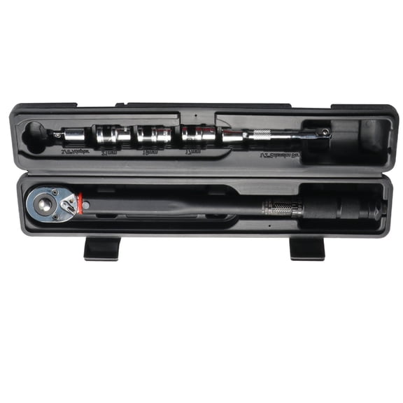 Ergonomic Handle Preset Torques Adjustable Bidirectional Wrench with Clear Calibration Marks and Storage Case Included