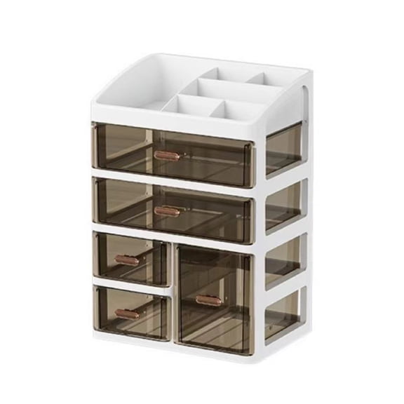 Ergonomic Handle Storage Rack Featuring Clear Compartments for Easy Visibility and Access