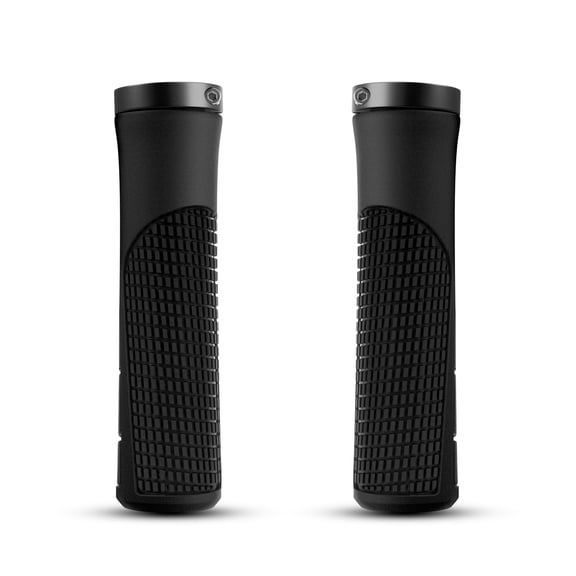 Ergonomic Handlebar Grips Rubber Bicycle MTB Cycling Lock-On Ends Bicycle Grips,Nonslip Bicycle Handlebar Grips,Black