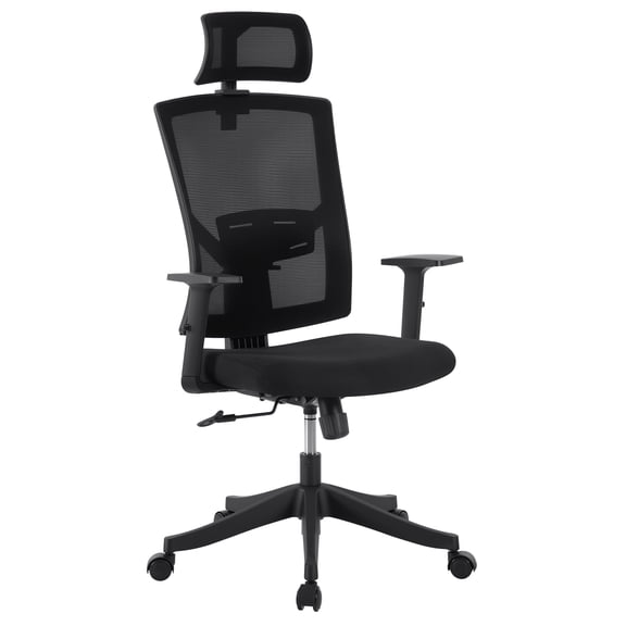 Ergonomic High Back Mesh Office Chair – Adjustable Lumbar & Headrest, Rotate-Up Arms, Swivel, Tilt Lock, Rolling Wheels, Breathable, SGS & BIFMA Certified – Home Office or Gaming Desk Chair