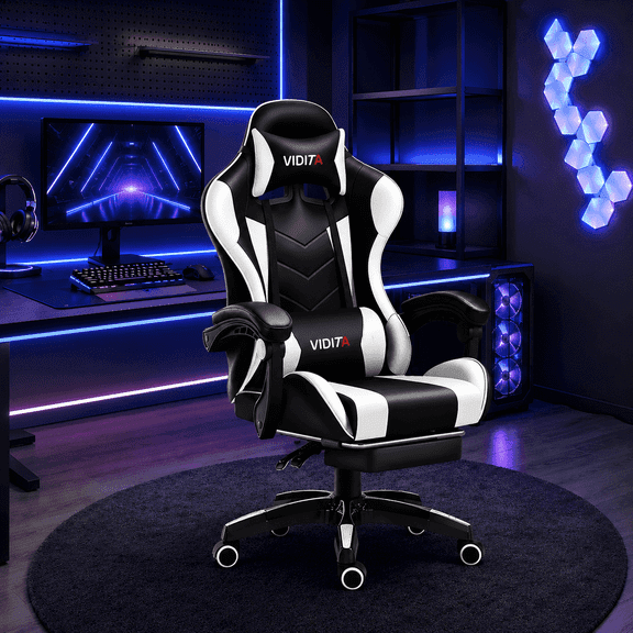 VIDITA Racing Style High Back Gaming Chair with Lumbar Support, Mesh & Swivel for Adults & Teens