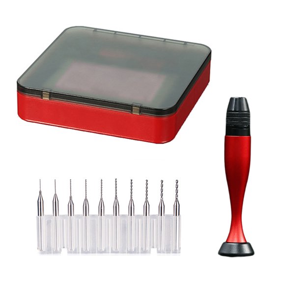 Ergonomic High Strength Aluminum Hand Drill for 0.3-3.2MM Bit Creative Crafting And Repair Hobbyists Building Hobby Tool