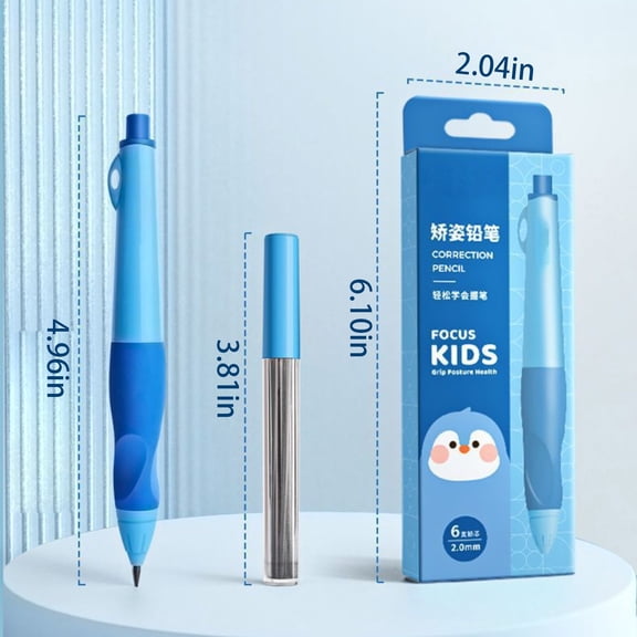 Ergonomic Ink Writing Pen Pack,1Pen+6Refills for Daily Use,Home Office Note & Holiday Craft Product Label Marking Gadget