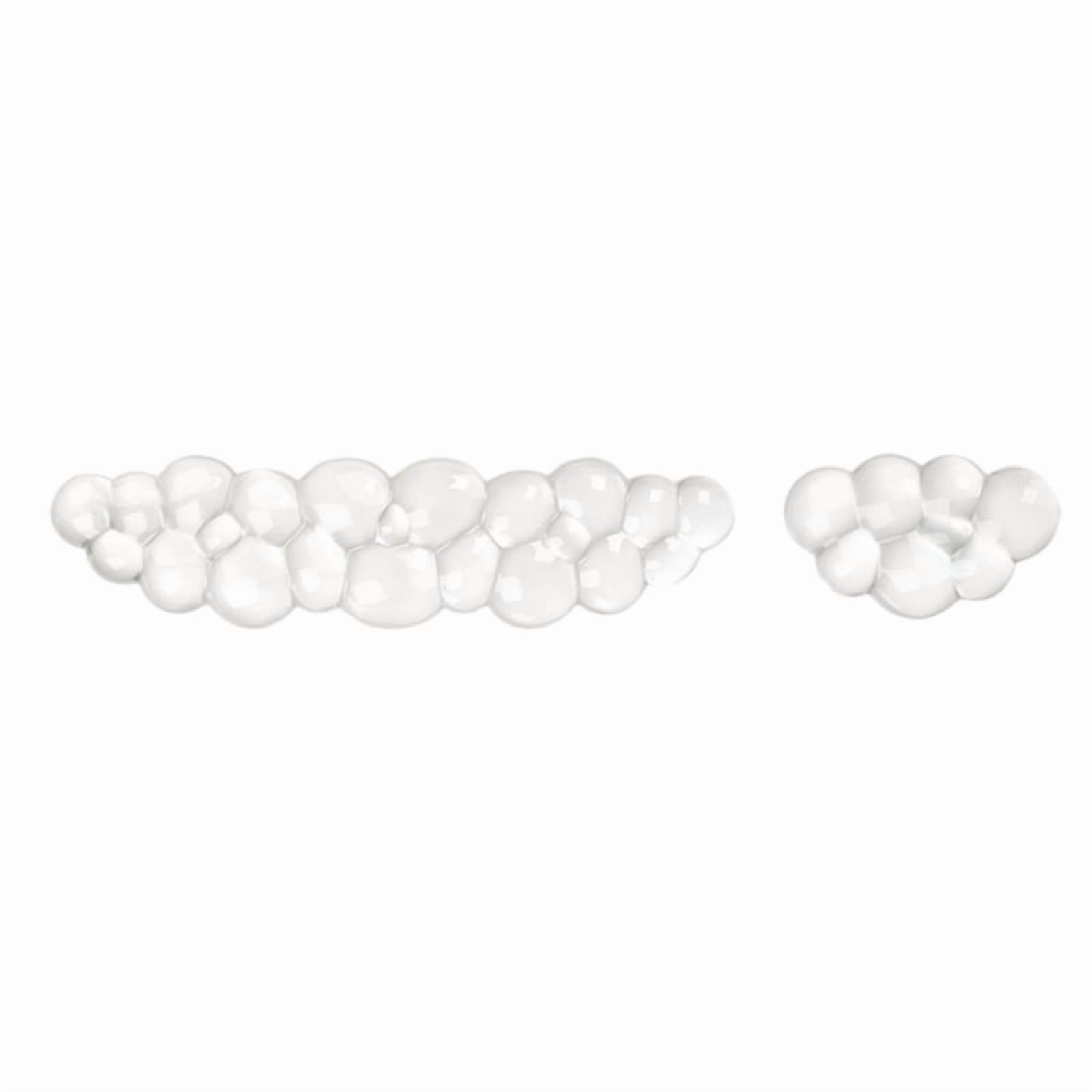Ergonomic Keyboard And Mouse Pad Wrist Rest Set Cool Keypad Cushion With Slip Proof Base Pain Relief Comfort Cloud Shape