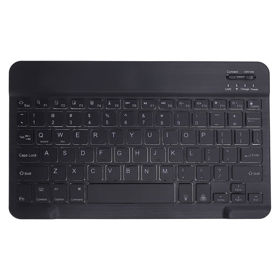 Ergonomic Keyboard Ergonomic Keyboard Portable Keyboard, Rechargeable Wireless Keyboard for Tablet Black