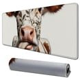 thumbnail image 1 of Ergonomic Keyboard Mouse Pad Wrist Rest Support Set, Extended Gaming Mouse Pad, Large XXL Mousepad + Memory Foam Wrist Rest, Waterproof Office Desk Mat Writing Pad, Sunflowers & Cute Cows Mousepad, 1 of 6