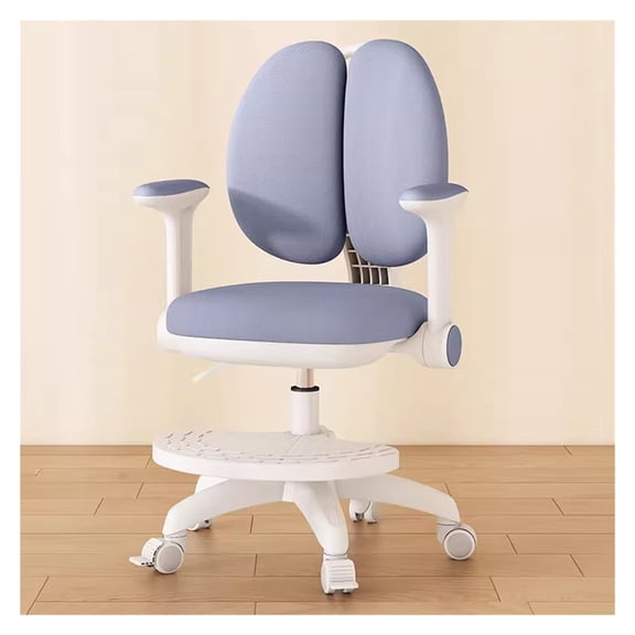 Ergonomic Kids Desk Chair with Footrest,Height Adjustable Seat,Comfortable Cushion Study Computer Task Chair,Swivel Mesh Task Student Chairs