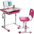 thumbnail image 1 of wecan Kids Ergonomic Study Desk and Chair 2-Piece Activity Table and Chair Set, Pink, 1 of 3