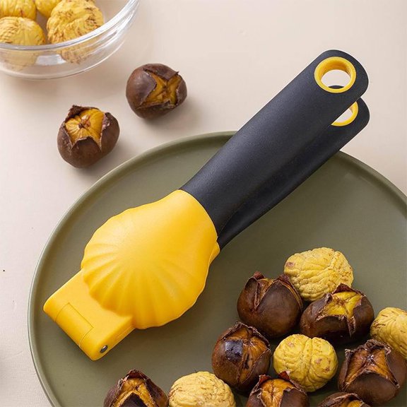 Ergonomic Kitchen Nut Tool with Solution Shaped Design for Effortless Walnut and Chestnut Opening Compact Food