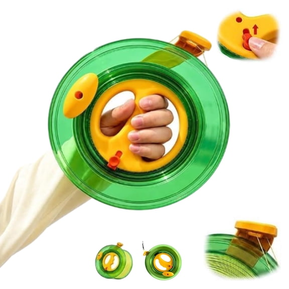 Ergonomic Kite Line Winder with Lock, Large Anti-Slip Reel, Heavy-Duty Spool, Easy Kite Control for Outdoor Beginners