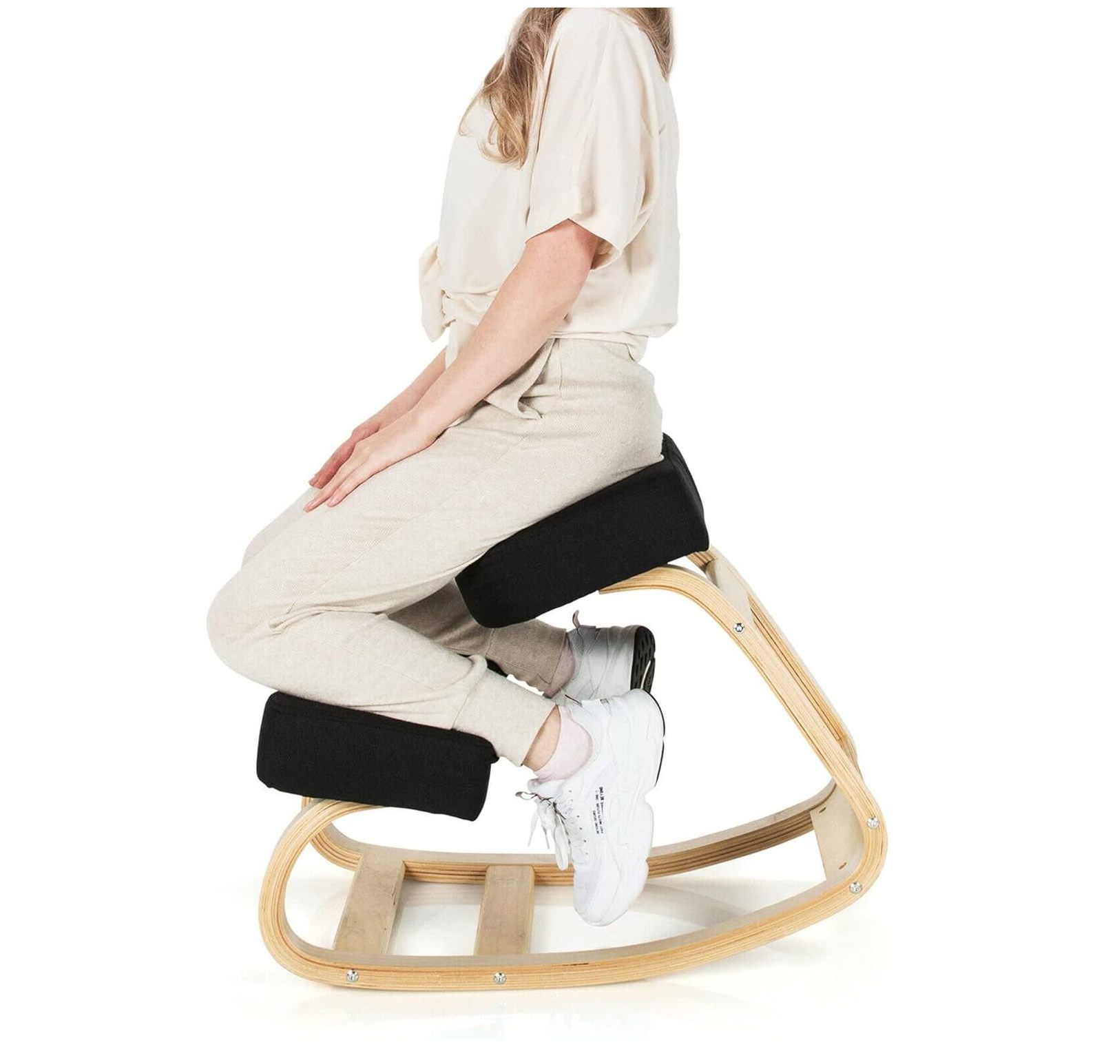 Ergonomic Kneeling Chair Rocking Stool Upright Posture Office Furniture