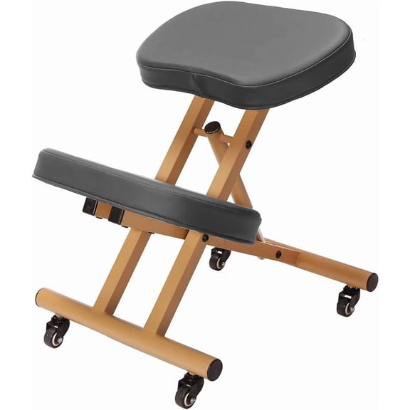 Ergonomic  Kneeling Posture Chair - Camel/Black