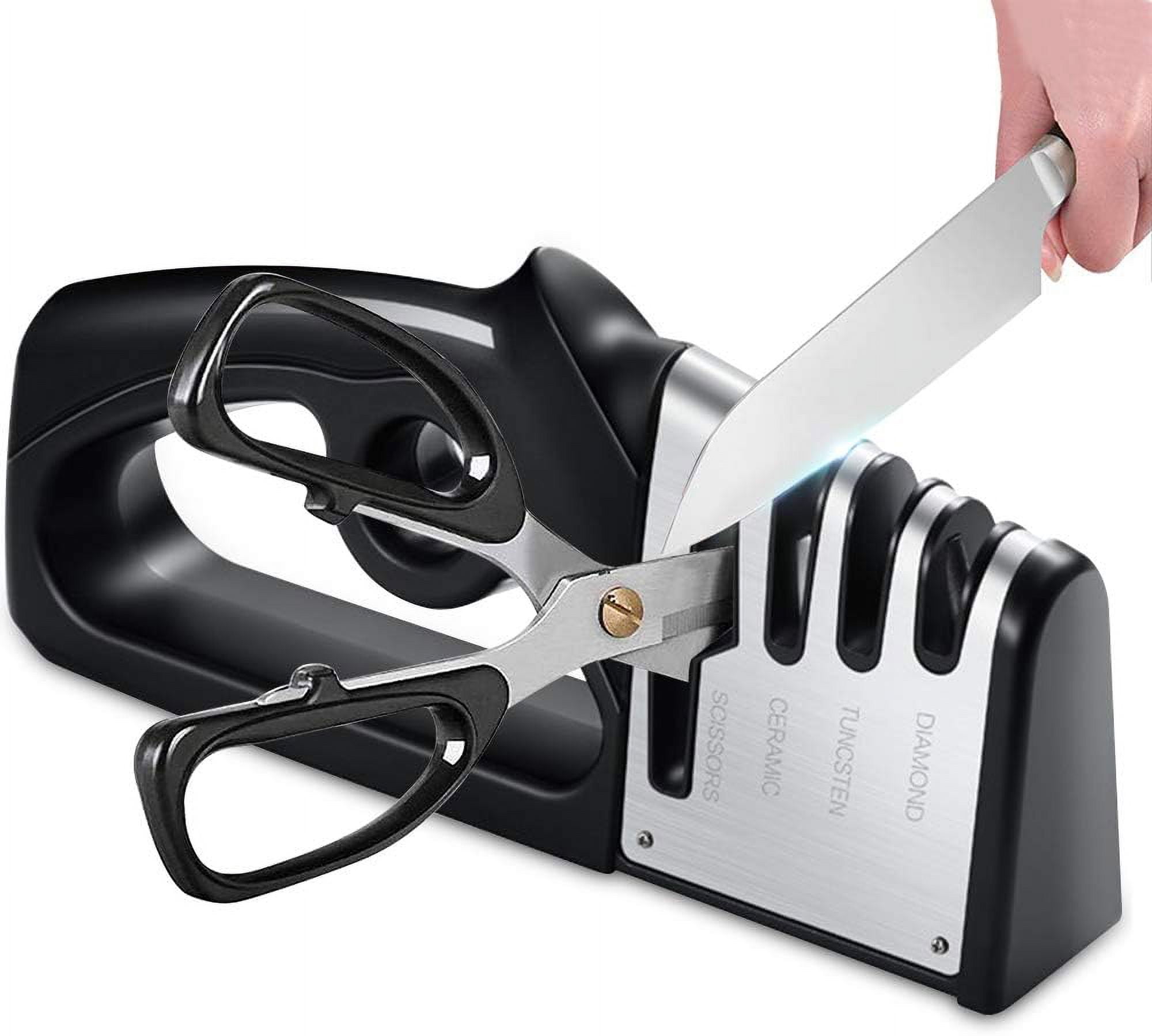 Ergonomic Knife Sharpener, Professional Chef's Pocket Knife Sharpener ...