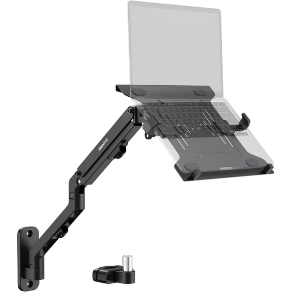 Ergonomic Laptop Arm for Wall or Pole Mounting, Full Motion Adjustments, Versatile Design, Easy Installation