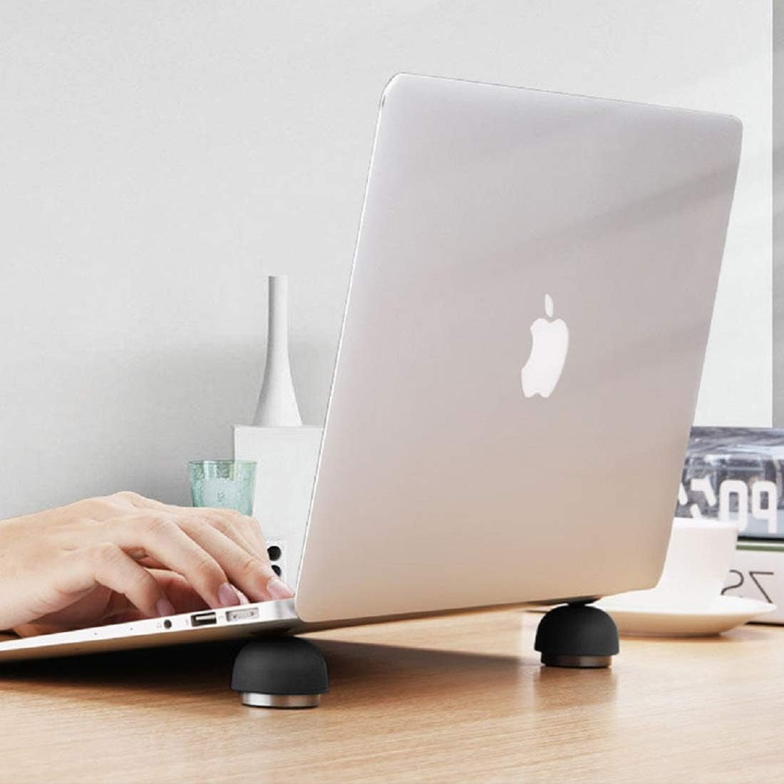 Ergonomic Laptop Cooling Pad - Portable Magnetic Cooler Stand for Computer