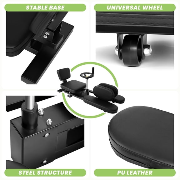 Ergonomic Leg Stretcher Trainer, 0-240 Degree Adjustable Split Machine, Stable Base Stretch Equipment for Dance Studio Yoga Studio Martial Arts Gym