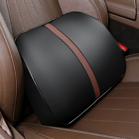 Ergonomic Lumbar Support Cushion for Car and Office Chair, Memory Foam Back Pain Relief Pillow with 9 Massage Points, Breathable Cotton Cover Reduces Fatigue
