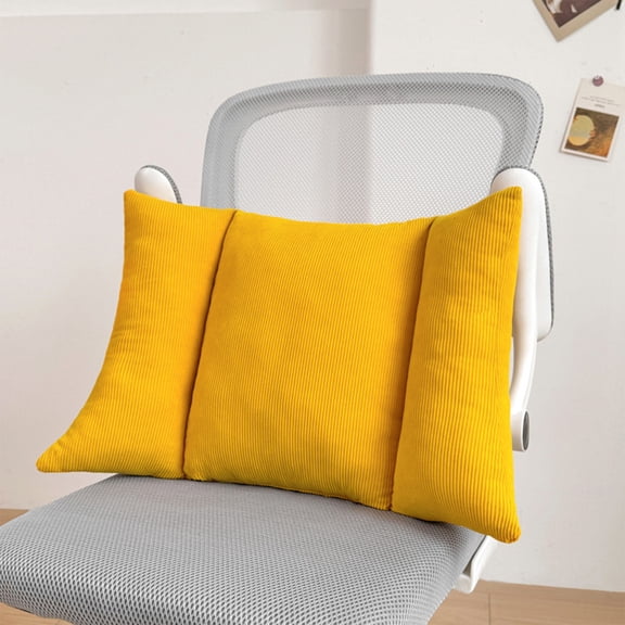 Ergonomic Lumbar Support Cushion for Office Chair | High-Resilience Back & Seat Pillow | Polyester Fabric