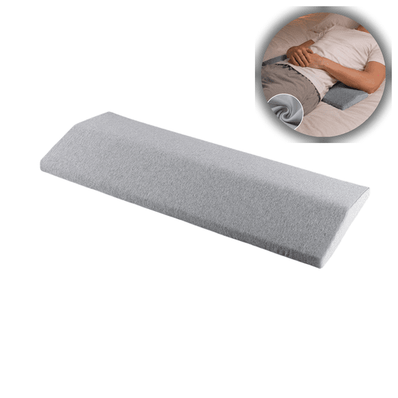 Ergonomic Lumbar Support Cushion for Side and Back Sleepers, Pregnancy, Bed Rest, Recliner, Sofa—Portable Lower Back Pillow for Comfort and Relief