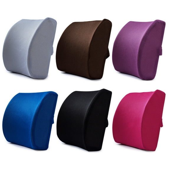 Ergonomic Lumbar Support Pillow, Back Memory Foam Breathable Mesh Comfort Lumbar Support Pillow, Ergonomic Backrest