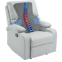 Ergonomic Lumbar Support Pillow for Recliner,Memory Foam Chair Back Support Cushion for Elderly,Extra Large Lumbar Support Pillow,Low Back Pain Relief Cushion,Dark Grey