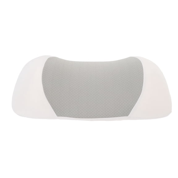 Ergonomic Lumbar Support Pillow for Sleeping Back Pain Relief Low Profile Memory Foam Bed Cushion for Back Sleepers Gray 21.6x10.2x3.9 Inches
