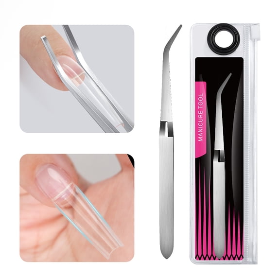 Ergonomic Manicure Shaping Clamp Nails Art Shaping Tweezers Featuring Flexible Steel Construction For Extended Art