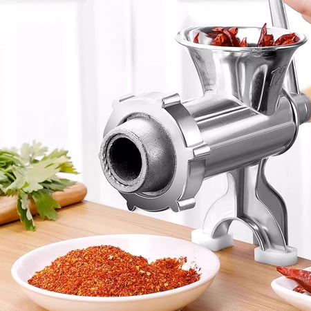 Ergonomic Manual Meat Grinder – 3cm Clamp, Sausage & Noodle Maker, Anti-Scratch Table Clamp