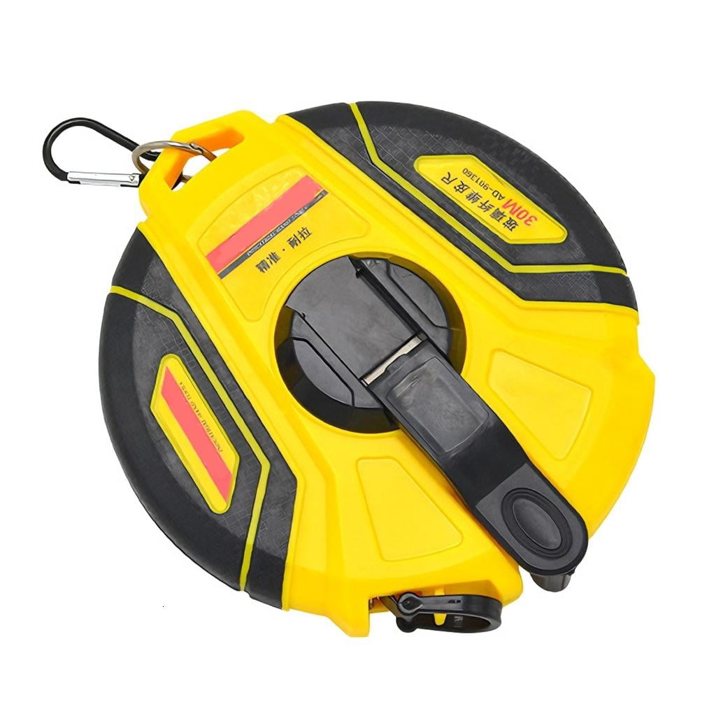 Ergonomic Measuring Tape 100FT/30M, 164FT/50M Fiberglass Tape Measure Measurement Ruler for Renovation Experts
