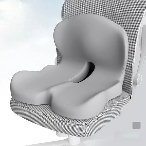 Ergonomic Memory Foam Car Seat C Cushion with Lumbar Support Backrest for Driving Comfort